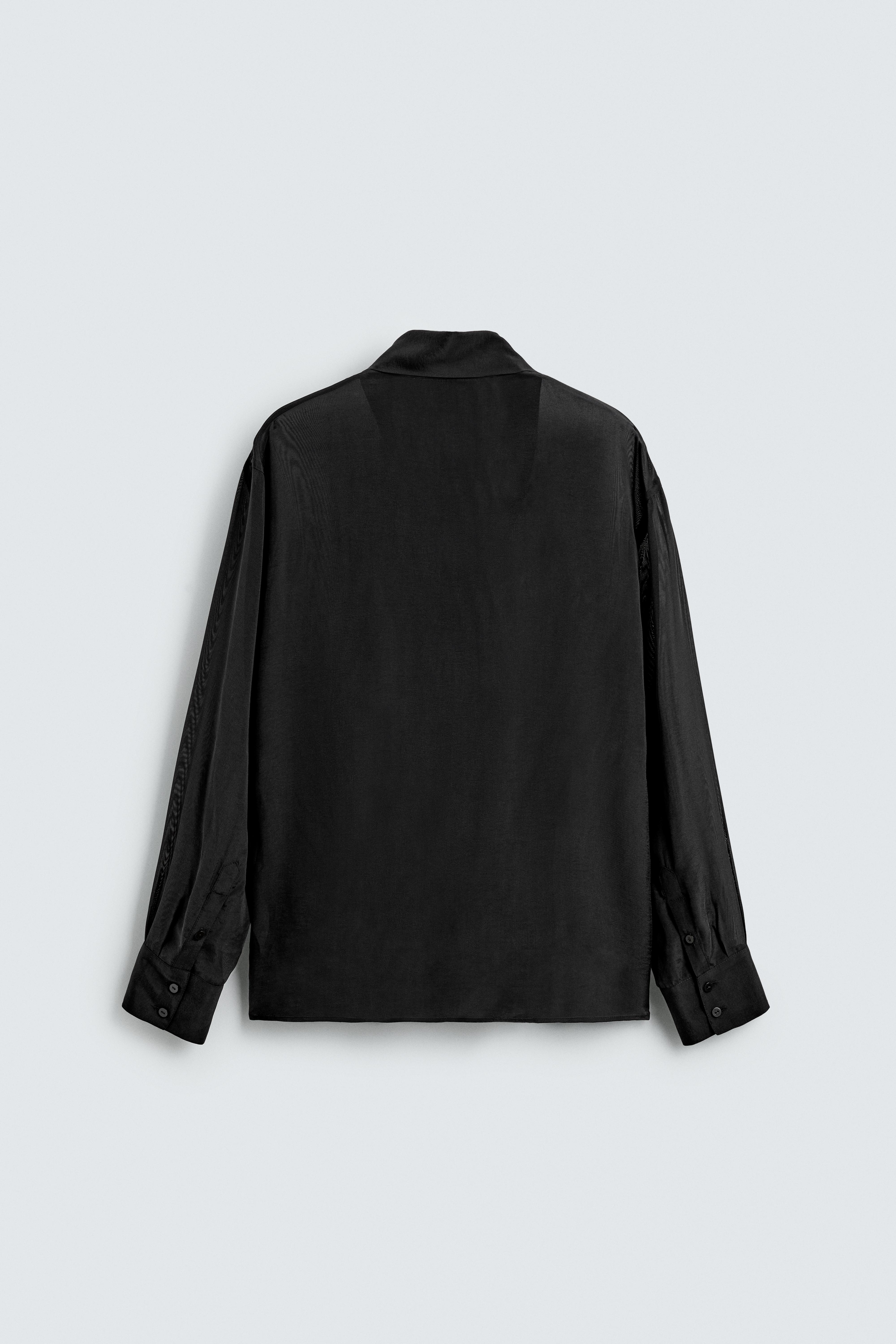 SEMI-SHEER BOW SHIRT